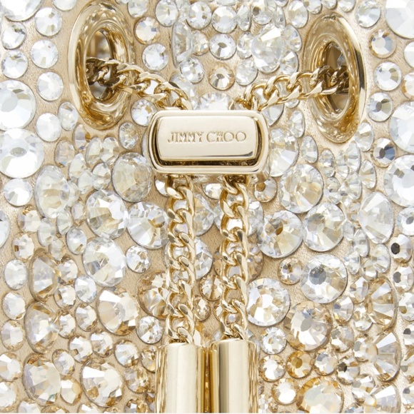 Jimmy Choo Bon Bon Gold & Silver Crystal Shoulder Bag - Picture 3 of 16